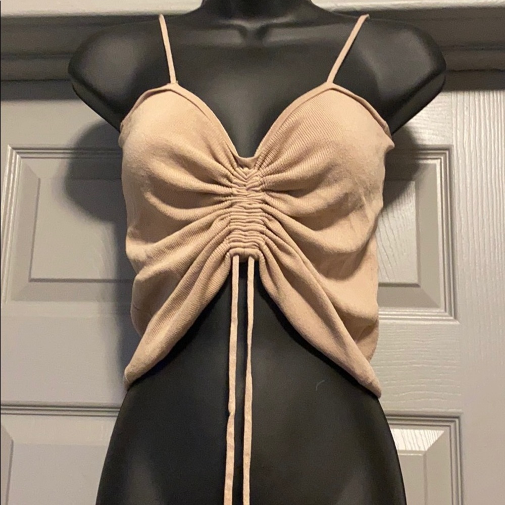 Scrunched tank top